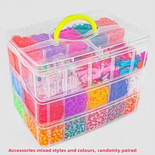 Colorful Rubber Bands, Weaving Loom Kit, 32-Color Rubber Twist Band Kit For Diy Bracelet And Beads Making, Perfect Gift For Beginners