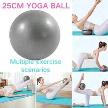 YAYUSI Kit de Pilates en Casa11 Piezas Pilates Kit Accesorios de Entrenamiento para Pilate con Pelota de Yoga 25cm Bandas De Resistencia y Cuerda Yoga 8 Formas para Tonificar Brazos Muslos Piernas - Gris - Ver 2