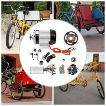 SanBouSi Electric Tricycle Motor Brushless Geared Motor Bicycle Conversion Kit Motor Controller For Tricycle Rickshaw Three-Wheeled Bike, DIY Part (750W 48V) - Đen và Bạc - Xem 2