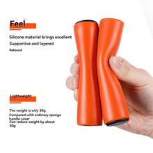 2pcs Anti-Slip Foam Bicycle Handlebar Grips, Mountain Bike Silicone Handlebar Covers - Multicolor - View 7