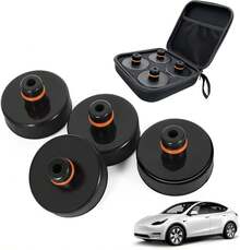 UDUEUD Almohadillas de Gato para Tea 3\/Y\/X\/S, Accesorios para Autos Tea de 2013 a 2025, Protegen la Batería, el Chasis y la Ointura de Da?os y Vienen con Una Caja de Alenamiento Portátil - negro - Ver 1