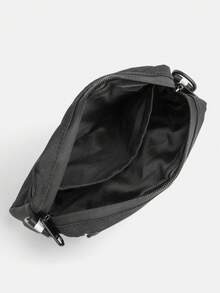 1件装男士时尚休闲字母印花多功能单肩斜挎包，户外休闲邮差包 - 彩色 - 查看 6