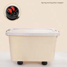 4pcs Dual Bearing Swivel Caster Wheels With Brake, Wear-Resistant, Load-Bearing, Suitable For Home Use, Universal Rollers