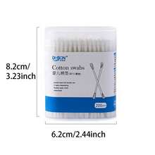 200pcs Baby Swabs, Suitable For Newborns, Infants, Children, Organic, For Babies - White - View 12