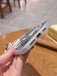 1pc Graffiti Puppy Design Fashionable White Phone Case, Featuring Anti-Fall And Scratch-Resistant Full-Body Protection, Suitable For Daily Use And Travelers, Compatible With IPhone XR/11 Pro Max/7P/8P/12 Pro/12 Pro Max/13 Pro/13 Pro Max/14 Pro/14 Pro Max/15 Pro/15 Pro Max/14/15Plus/16E/16 Pro/16 Pro Max/17 Pro/17 Pro Max/Air/SMART8, Galaxy A55/A15/S23/S24/S25 Ultra - White - View 6