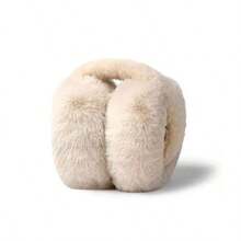 Cute Earmuffs For Women, Korean Style Plush Earmuffs, Adjustable Warm Ear Covers For Winter, Stylish Solid Color, Versatile For Riding Winter Accessories - Earmuffs - View 17