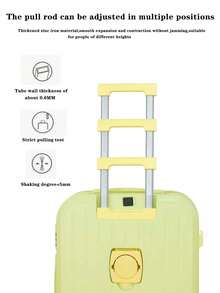 黃色20吋硬殼大容量旅行箱 | 靜音萬向輪 + TSA鎖 +USB接口/學習/情人節禮物 | 男女學生情侶通用 | 宿舍大學旅行必備 | 旅行必需品 -多色可選-白色-黑色-藍色-黃色-結實耐用-小清新-抗摔-航空箱-帶筆架-高顏值-大筆架-高顏值機箱容量-多功能顏登機箱 - 黃色 - 查看 4
