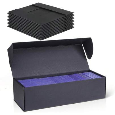 Trading Card Storage Box-[12 Pack], Baseball Hobby Card Holder Sports Cards, Storage Box 800 Cards, 200 Toploaders, And 50 One