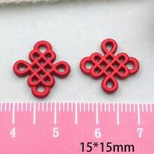 15/30个中国风红色流苏结合金吊坠，适合DIY项链、手链、耳环、钥匙扣等饰品制作，新年和情人节装饰品 - 彩色 - 查看 9