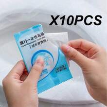 Disposable Plastic Toilet Seat Cover Waterproof And Non Slip Individually Wrapped, For Travel,Disposable Plastic Toilet Seat Cover Waterproof And Non Slip Individually Wrapped, For Travel,Disposable Toilet Seat Covers Cushions For Travel Public Restrooms Individually Packaged Portable Tear Resistant For Adults Boys And Girls - 無色 - 查看 14