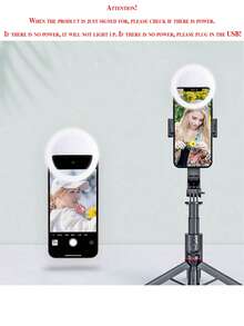 1pc USB Rechargeable Selfie Ring Light LED,Aro De Luz With 3 Brightness Modes Selfie Light, Travel Accessories, Comes With USB Charging Cable, Suitable For Selfie Ring Light Supplementary Lighting Night Dark Selfie Enhanced Mobile Phone Photography,Portable Fill Light For Live Streaming