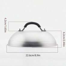 Cupula Para Derretir Queso Cupula Parrilla para Cocinar con Tapa Vaporizadora Tapa De Acero Inoxidable Accesorios Parrilla Plana Para Asados Filete Cocina Teppanyaki - Atributetónico - Ver 5