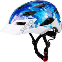 Kids Bike Helmet with Cool Visor, Adjustable & Lightweight for 5 - 14 Year Olds Riding Bikes - Azul Marino - Ver 2