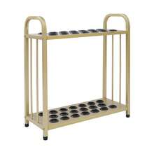 Rainaut Set Of Freestanding Carbon Steel Gold Pool Stick Holder, Floor Stand Pool Cue Rack, 20-Hole Pool Cue Holder For For Families, Schools, Clubs, Billiards Rooms, Bars, Sports Venues, Gyms, Business Clubs, And Other Places,Gold - Gold - View 4