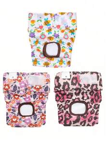 Tã cho chó có thể giặt (gói 1/3), Tã bền cho chó cái, Tã cho chó chất lượng cao (cỡ trung bình) - Nhiều màu - Xem 22