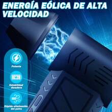 YQQ Aire Comprimido130000 rpm Pistola de sopladora de aire inalambrica Aire Comprimido para PC Laptop Sofá Muebles Coche2179 - como en la foto - Ver 2