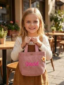 Personalized Name Tote Handbag: Custom Children's Gift,Custom Name Tote Handbag,Baby Shower Gifts, Children's Name Handbags - Multicolor - View 4