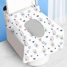 5/10/20 pezzi Coprisedili igienici monouso, essenziali da viaggio portatili, grandi protezioni impermeabili per il water, adatte per casa, viaggi, bagni pubblici, coprono completamente il water - Multicolore - Visualizzare 6