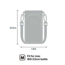 TYESO Crossbody Water Bottle Bag In Three Sizes With Cell Phone And Key Pocket, Adjustable Strap, 1 Piece Portable Water Bottle Holder For Casual Outdoor Use With Shoulder Strap, Accommodates 32oz Bottles, Water Bottle Holder Bag With Phone Pocket, Water Bottle Pouch With Crossbody Strap For Hiking, Trail, Travel, Camping (Water Bottle Not Included, Random Letter On Bag Surface), Back To School Supplies - 所以 - 查看 6