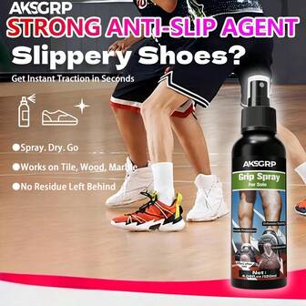 2026 New 30ml/50ml/120ml Bottle High-Efficiency Anti-Slip Spray / Adhesive Enhancer / Grip Enhancer, High Polymer Formula Sports Bestseller, Suitable For Basketball, Volleyball, Mountaineering, American Football, Gymnastics, Badminton And Other Sports, Can Be Used On Shoe Soles, Gloves, Equipment Handles, Strong Anti-Slip, Fast Adhesion Enhancement, Long-Lasting, Protective Of Equipment