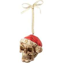 Design Toscano Skelly Claus - Adorno de árbol de Navidad con Calavera gótica, 2 Pulgadas,(Individual) - Multicolor - Ver 1