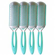 ANDVICTORY 2/4Pcs Stainless Steel Foot File Callus Pellet Remover Hard Dead Skin Container Scrubber For Heel Removal Pedicure Spa Tool - Multicolor - View 7