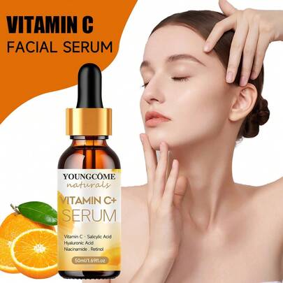  Bộ serum làm sáng da YOUNGCOME Vitamin C và Niacinamide - Kem dưỡng ẩm cho da xỉn màu | Cấp ẩm, phục hồi, cải thiện sắc tố da | Món quà chăm sóc da hoàn hảo cho mùa lễ hội
