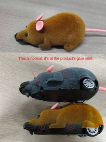 1 pieza Juguete eléctrico con control remoto de ratón realista, juguete eléctrico con control remoto para mascotas, regalo para mascotas - Multicolor - Ver 12