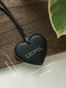 个性化姓名心形PU皮革行李牌，可定制金/银字母组合，适用于行李箱、手提包或背包，时尚可定制标签，情人节、圣诞节、生日或周年纪念日送给女性的理想礼物 - 彩色 - 查看 3