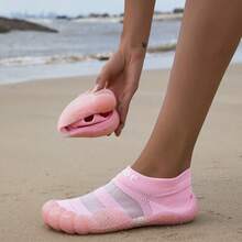 Women's Semi-Transparent Beach/Outdoor Fabric, Jelly Color, Summer - Pink - View 2