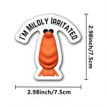 1/2/5pcs "Annoying Marcus The Bug" Vinyl Sticker | Perfect For Laptops, Water Bottles, Phones,Book Lovers & Readers, For Back To School,Paintings,Vase Decor,Gag Gift For Work Or Motivational Reminder,School Supplies,God,Home Decor,Classroom,Custom Stickers,Jesus,Self Care,Scrapbook Supplies,Letter Stickers - Multicolor - View 2