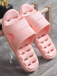 Hollow Bathroom Slippers, Non-Slip Shower Sandals For Men And Women, EVA Soft Bottom Versatile Indoor Home Couple Slippers