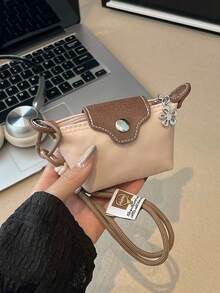 lulu kewen Modische und einfache Mini-Münztasche als Dekoration, die an Taschen in verschiedenen Farben aufgehängt werden kann. Kleine Geschenke können als Geschenke an die besten Freundinnen vergeben werden. Damen Geldbörse, Mini-Geldbörse, Portemonnaie, Handgelenktasche, Münzbörse - Verschiedenfarbig - Übersicht 17