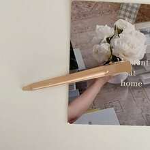 New Candy Color Seamless Hair Clip For Women, Root Volumizing Duckbill Clip, Simple Makeup Bangs Clip, Hairpin Hair Accessory - Màu nâu, đơn - 8,7cm - Xem 2