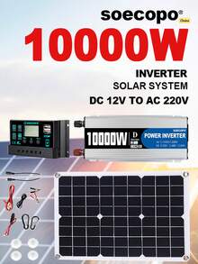10000W Solar Power System Complete Set, 12V To 220V, 100A Controller, 200W Solar Panel, Off-Grid Inverter, Suitable For Home/Camping Backup Power/Balcony Power - SEP-18K-d10000 - View 3