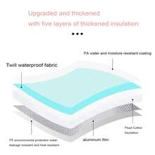 带提手可折叠足浴盆，便携式洗脚袋，适用于家庭、旅行和露营，保温折叠足浴桶，旅行折叠足浴袋，五层保温折叠足浴盆，足浴盆，家用水疗产品 - 彩色 - 查看 4