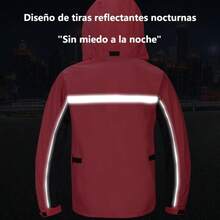 Trae de impermeable para mueres motociclistmpermeab para Moto Refleante con Capuca Cubasquero  Reflectante Motociclista Impermeable para a Motociclista - Transmisión2XL - Ver 8