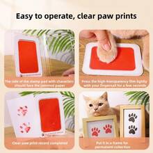 Pet Paw Print Ink Pad, Non-Stick Ink, Washable Commemorative Stamp Pad - Multicolor - View 4