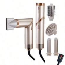 HATTEKER Portable Professional Ionic Hair Dryer High Speed Rotating Brush With 4 Interchangeable Attachments For Styling Drying Curly Hair Comb Design Smooth - View 11