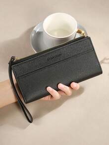 New Women's Long Wallet Women's Zipper Wallet With Wrist Strap Clutch Wallet Coin Purse Handbag Fashion Casual Large Capacity Multi-Function Handheld Wallet Card Holder Convenient To Carry For Women Money Wallet Purse Wallet - Multicolor - View 13