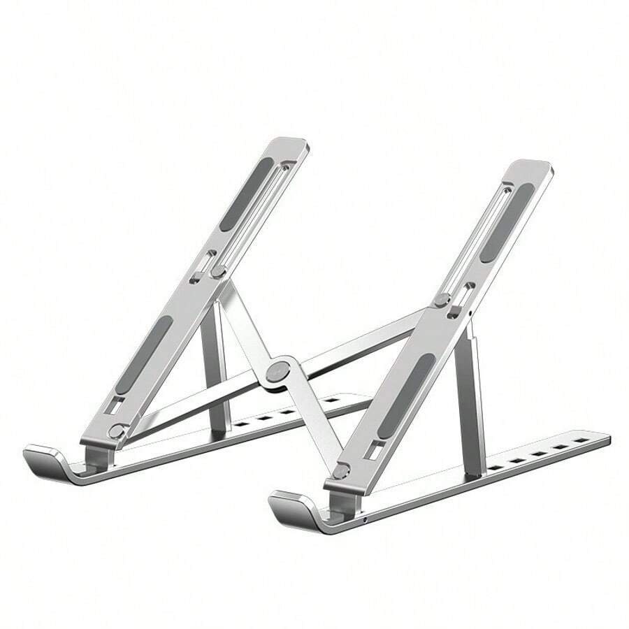 Aluminum Alloy Laptop/Tablet Stand, Foldable Desktop Riser Holder, Portable Computer Desk Organizer - Multicolor - View 1