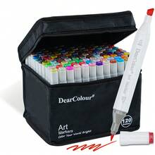 120/80/60 Colores Bolígrafos de Pintura Acrílica, Bolígrafos de Dibujo de Punta Doble Biselada y de Pincel, Bolígrafos de Colorear, Marcadores Acrílicos, Bolígrafos Lindos, Juego de Papelería, Suministros de Arte, Suministros de Pintura, Regalos Divertidos para Artistas Adultos, Regalos de Navidad para Estudiantes, Rellenos de Calcetines, Regreso a la Escuela - Blanco - Ver 6