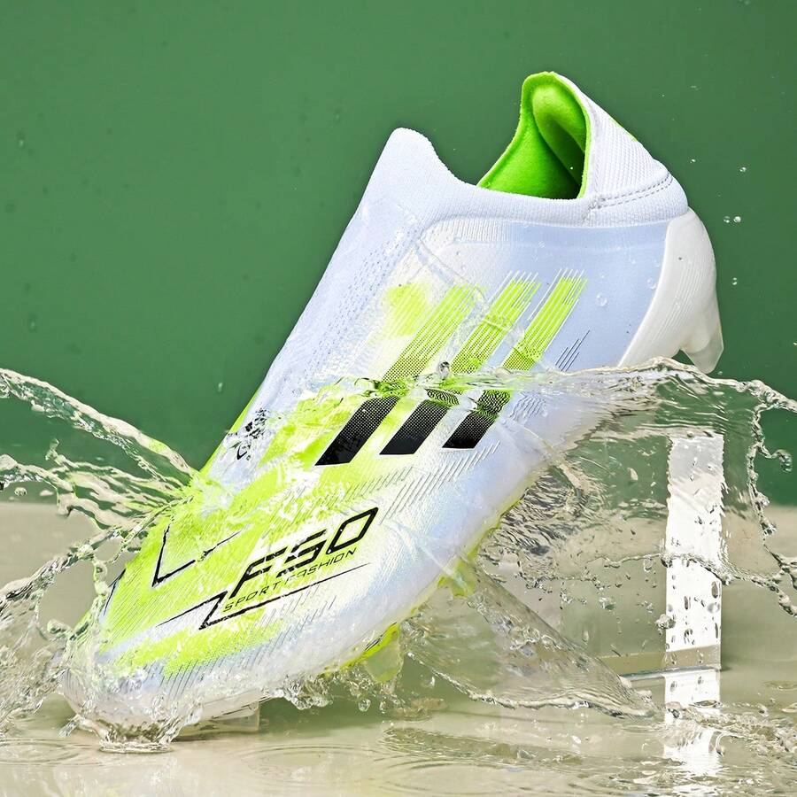 Men's Football Shoes, Women's Football Shoes, Professional Artificial Turf Shoes, Men's Indoor/Outdoor Sports Shoes, Fashion Sports Shoes, Unisex Outdoor Grass Shoes (AG/FG) - Green - View 1