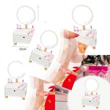 Menolana Tocador de Princesa de Madera para niños pequeños tocador de Maquillaje Juguetes de Aprendizaje de Habilidades Juego de rol Juego de simulacionConveniente y duradero, favorito para niños - Multicolor - Ver 1