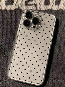 1个极简黑色圆点图案全包覆防震TPU手机壳，兼容 17、16、15、14、13、12、11 Pro Max、Air及系列，国际版，非国内版 - 彩色 - 查看 4