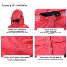 Trae de impermeable para mueres motociclistmpermeab para Moto Refleante con Capuca Cubasquero  Reflectante Motociclista Impermeable para a Motociclista - Transmisión2XL - Ver 6