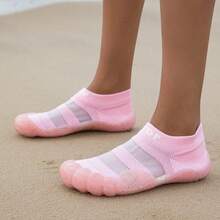 Women's Semi-Transparent Beach/Outdoor Fabric, Jelly Color, Summer - Pink - View 5