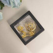 1 pièce Broche vintage homme motif étoile et lune, broche croissant de lune Ramadan Aïd Moubarak (inclut boîte) - Multicolore - Voir 18