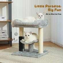 HOOPET Cat Tree Tower Poste Rascador para Gatos De Interior con Percha Super Acogedora Autoarregladora para Gatos Y Pelota Colgante Interactiva Ideal para Gatitos Y Gatos - como en la foto - Ver 4