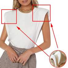 4/2 Pieces Reinforced Shoulder Pads For Sewing DIY Jackets, Wedding T-Shirts - Multicolor - View 5